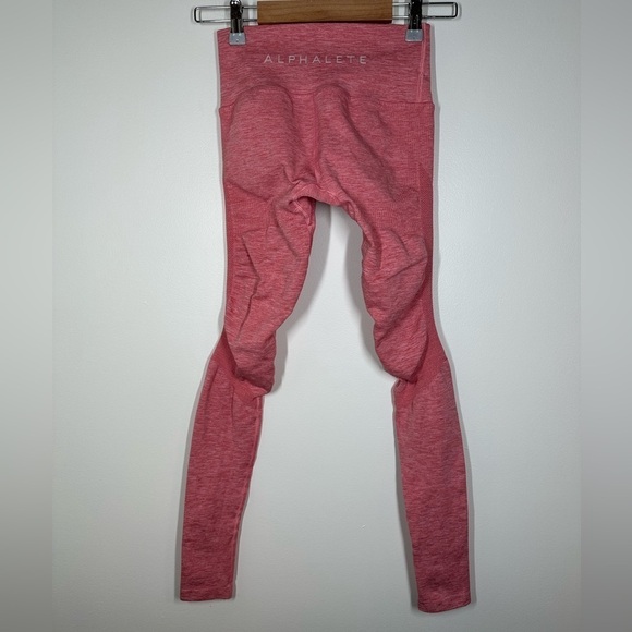 ALPHALETE Rose Pink Aero Leggings Size Small - Picture 7 of 8